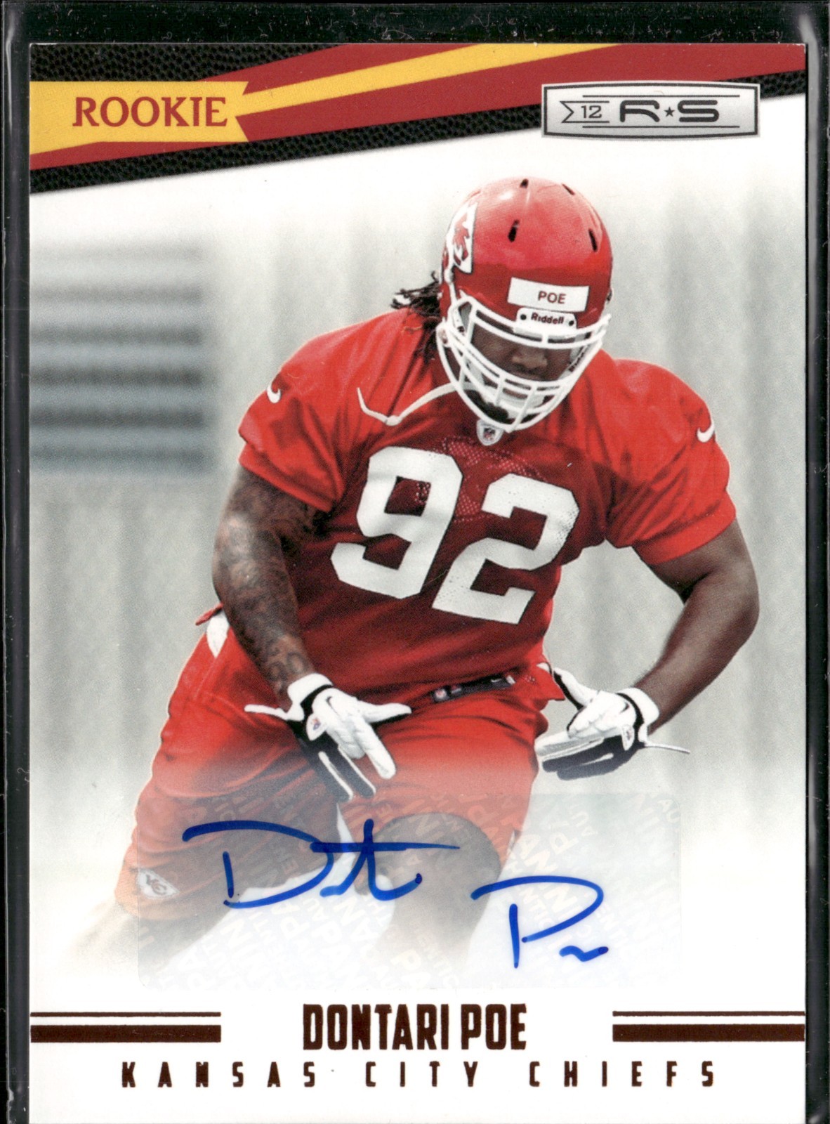 Dontari Poe Panini Rookies & Stars #172 Autograph