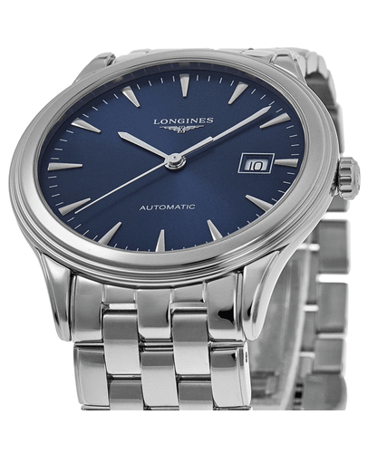 Nuevo reloj Longines Flagship automático esfera azul acero inoxidable para hombre L4.984.4.92.6 - Imagen 2 de 4