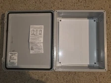 Wiegmann HW-J121005CHQR Padlockable Enclosure w/ HW-MP1210CS Back Panel! NEW