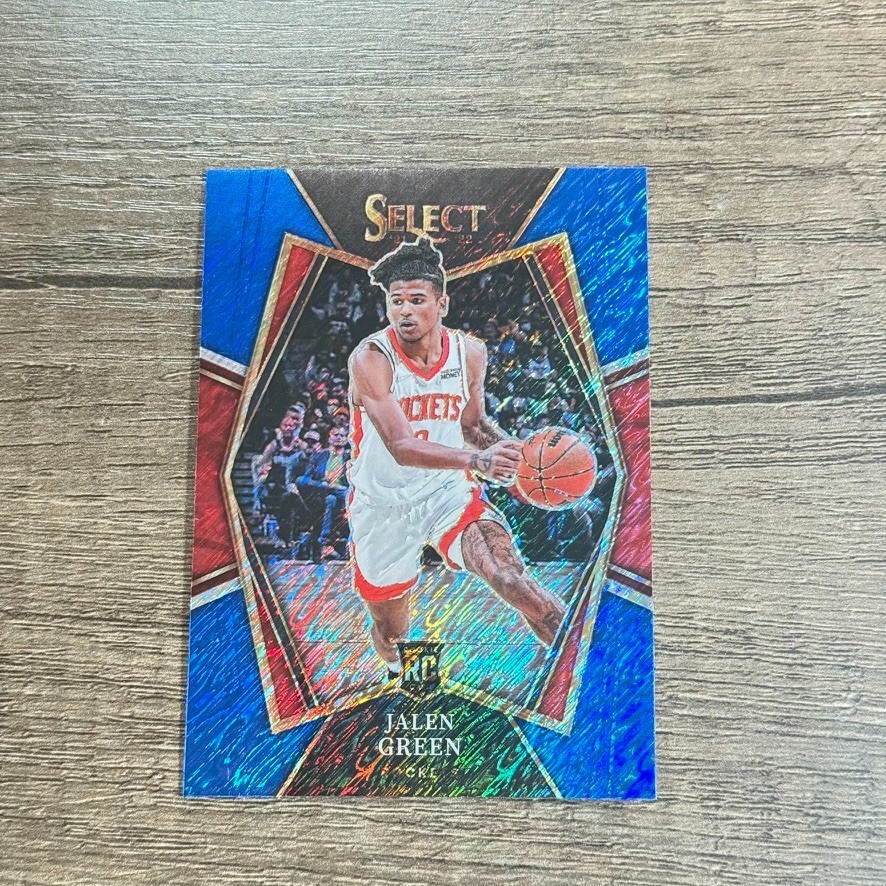 2021-22 Panini Select - Premier Level Jalen Green #190 Blue Shimmer Prizm (RC)