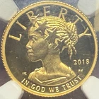 2018 W $10 HIGH RELIEF .9999 GOLD LIBERTY 1/10 OZ NGC PF 70 ULTRA CAMEO