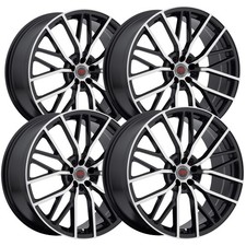 4 Revolution Racing R7 17x7.5 4x1004x4.5 40mm Blackmachined Wheels Rims 4 Revolution Racing R7 17x7.5 4x1004x4.5 40mm Blackmachined Wheels Rims