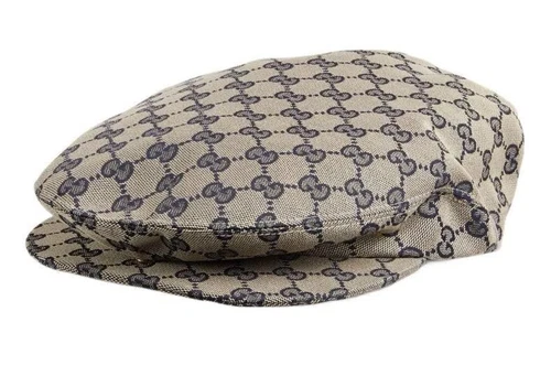CHAPEAU CASQUETTE NEW GUCCI GG SUPREME TOILE LOGO UNISEXE NEWSBOY 58/MOYEN