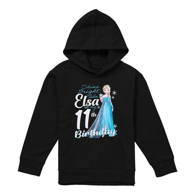 Frozen Bright Like Elsa 11. Geburtstag Kinder Hoodie, schwarz, 5-13 Jahre