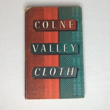 England Woolen Worsted English Wool Industry Colne Valley Cloth Map 1st Ed. 1947