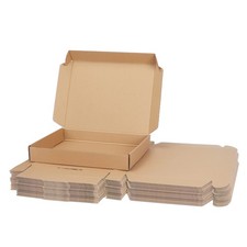 PHAREGE 13x10x2 inch Shipping Boxes Bulk 25 Pack 25 Pack, Brown 
