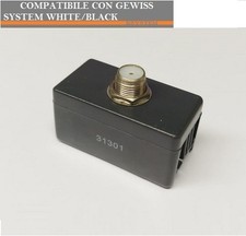 PRESA TV SAT COMPATIBILE GEWISS SYSTEM BLACK