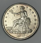 1873 TRADE DOLLAR AU DETAILS