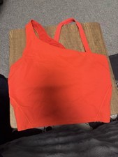 Lululemon Red Everlux Asymmetrical Tennis Tank Top Size Large