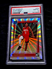 2021-22 JALEN GREEN Donruss Holo Laser /149 Rated Rookie PSA 10 #209 GEM