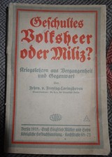 Wyszkolona armia ludowa lub milicja 1918 nauki wojenne Frhrn. v. Freytag-Loringhoven