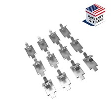 12X 920158 Refrigerator Shelf Clip Stainless Steel Freezer Cooler Shelf Support