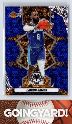 2021-22 Panini Mosaic Fast Break Blue #286 LeBron James SN