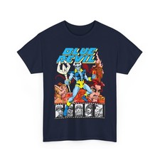 Blue Devil T-shirt Paris Cullins Art Dan Cassidy Dc Comics 1984 Retro Graphic T