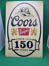 Coors Banquet - Metal Sign for Bar/Man Cave/Garage/Game Room/Office