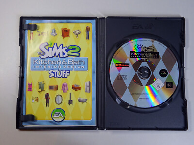 Die Sims 2: Küche & Bad Innenarchitektur Zeug Erweiterungspaket PC Spiel + HANDBUCH