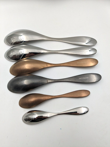 Quenelle / Rocher spoon Set, Profetinal Chef Mixed Sizes. 6 pack Stainless Steel - 第 2/2 張圖片