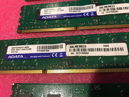 * 6 piece Lot * ADATA 4gb DDR3 1600mhz RAM / AD3R1600W4G11-BMIE - Picture 2 of 3
