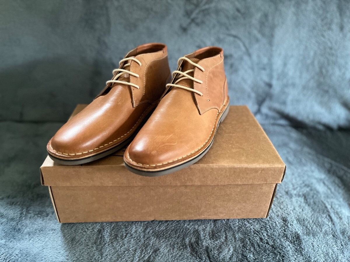 EUC STEVE MADDEN Men’s Boot with Laces REID Cognac Lace-Up Lug Men main image 3