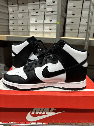 Size 11.5 - Nike Dunk High Black White W - Picture 5 of 13