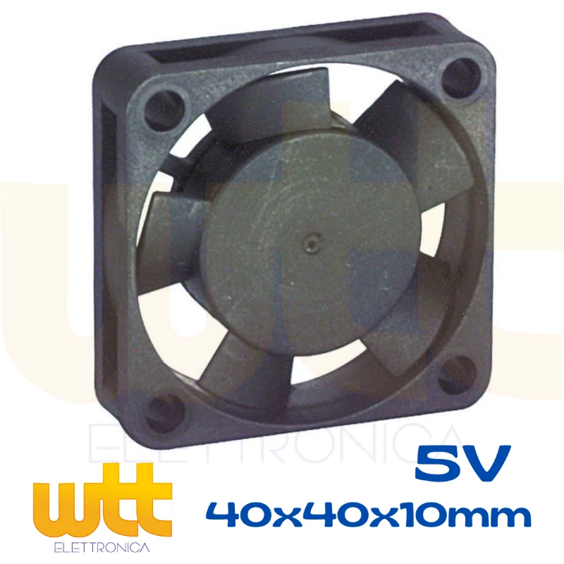 Ventola 40mm 24V DC 5500RPM 40x40x10 Con Sensore Tachimetrico (3 Pin) Per Raffreddamento