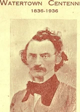 Watertown, Wi. 1936 Centennial Pageant Postcard Civil War General Carl Schurz