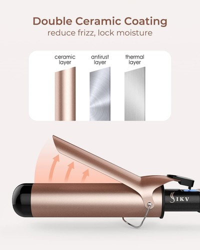 2 Inch Extra Long Barrel Curling Iron for Long Hair, Large Barrel Curling Wan... - Picture 4 of 7