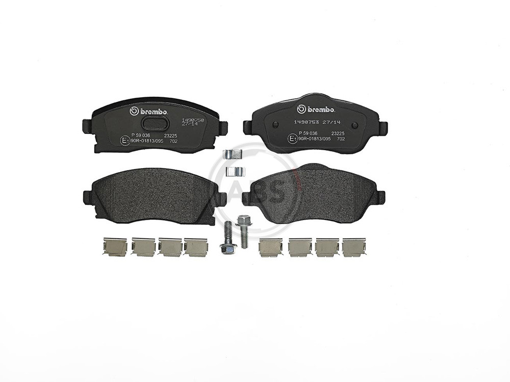 P 59 036 Disc Brake Brake Pad Set Front Fits Opel Corsa C Hatchback Van Brembo - Image 64