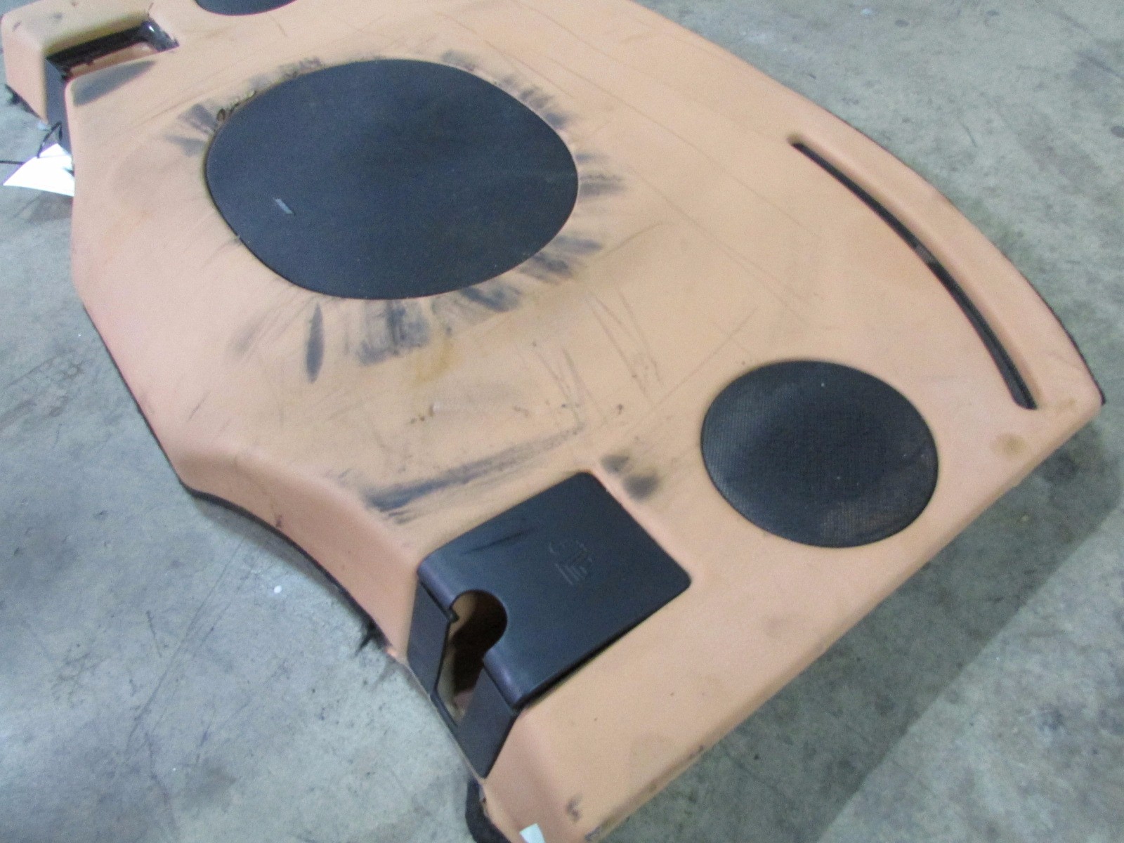 Maserati Granturismo, Parcel Shelf, Beige, Leather, Used, Damaged, P/N 69973500