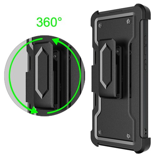 For Motorola Moto G 5G 2022 Armor Belt Clip Card Slot Holster Dand Case Cover - Picture 4 of 40