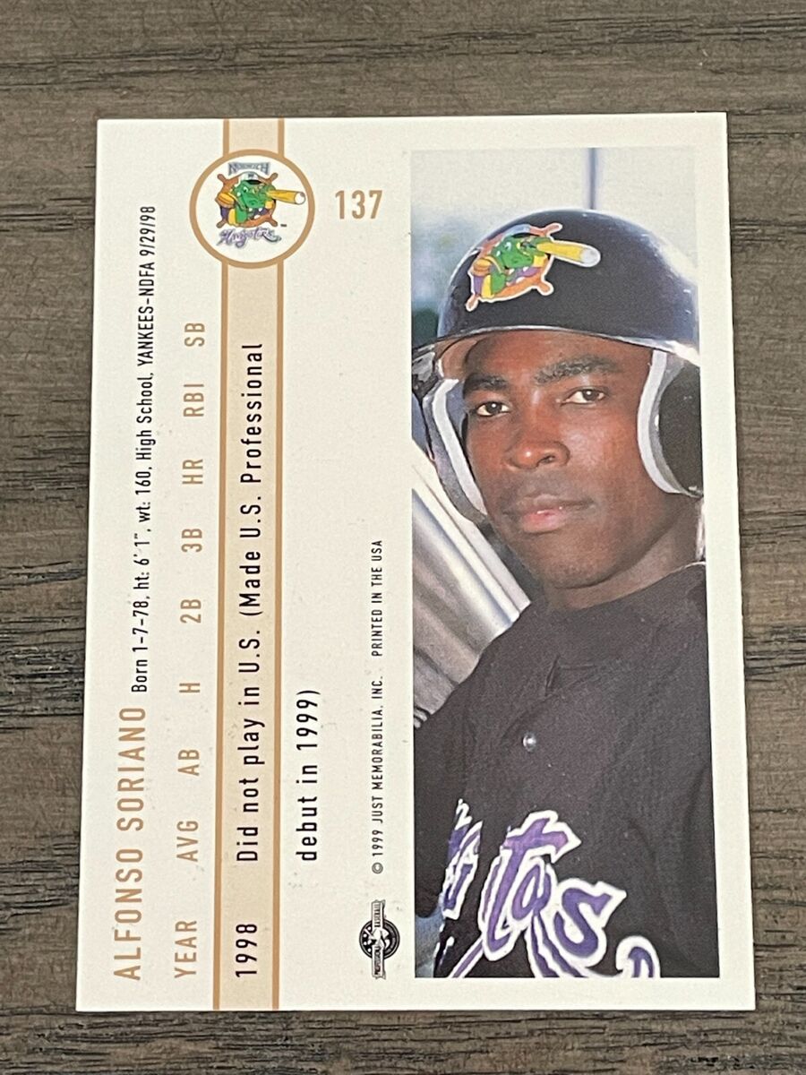 1999 Just Alfonso Soriano #137 Norwich Navigators | eBay 1999 Just Alfonso Soriano #137 Norwich Navigators | eBay