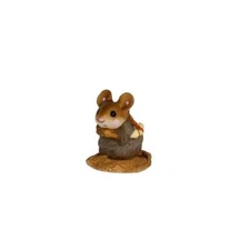 Wee Forest Folk MINI SHEPHERD KNEELING, WFF# M-122am, Tiny remake 1/2" tall!