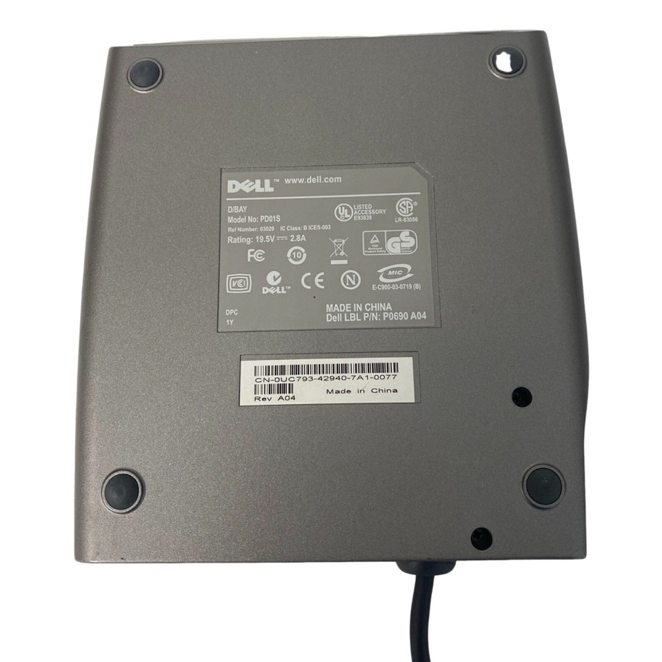 Dell External D/Bay with CD/DVD+RW Combo Drive Model PD01S eBay