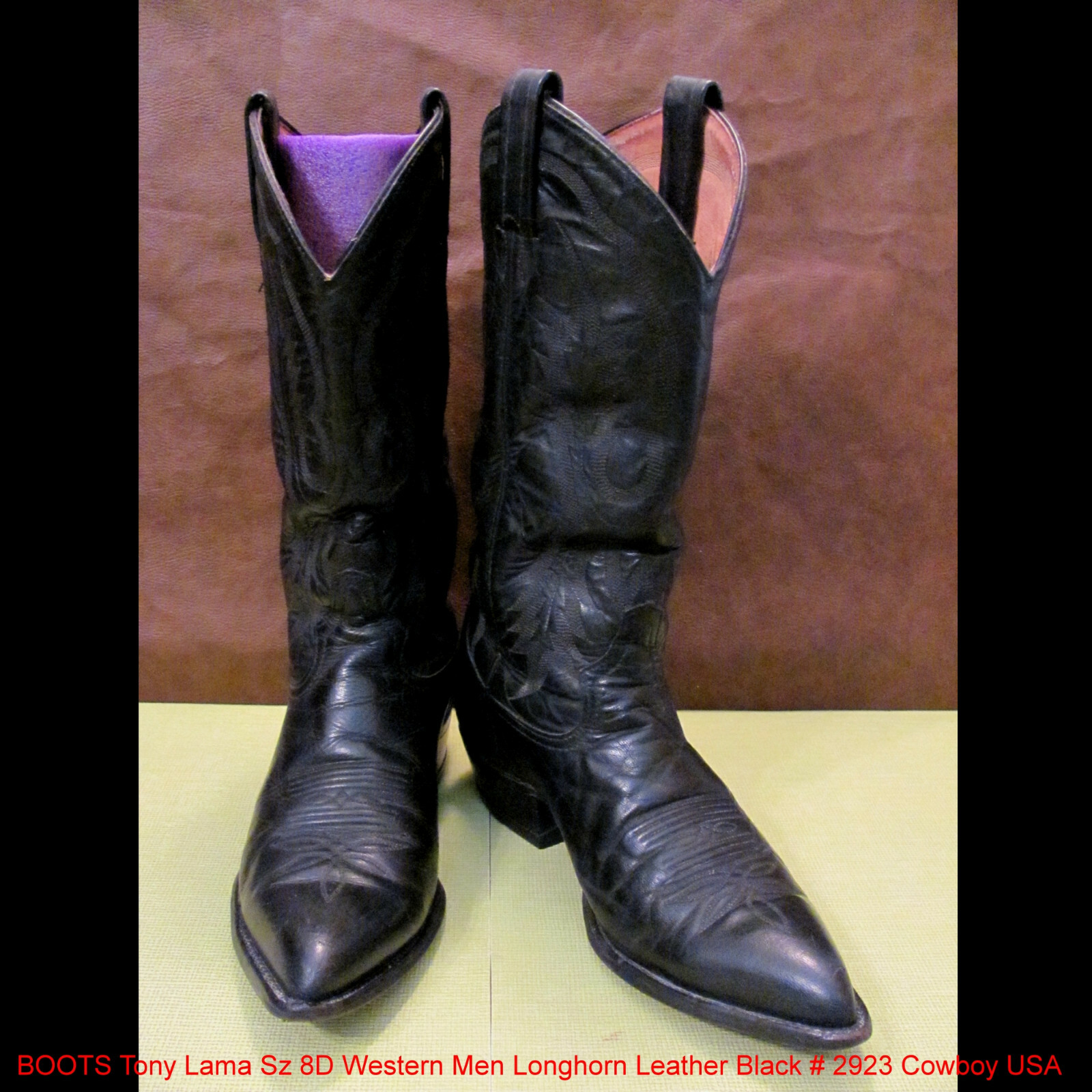 tony lama black boots