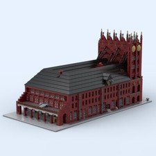 Stralsund Municipio Architettura Gotica Famous Landmark 7491 pezzi MOC-87184 MOC
