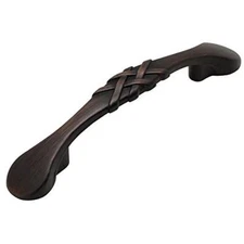 10 Pack 3 Inch 7063ORB Oil Rubbed Bronze Braided Cabinet Handle Pull Hard