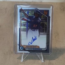 2024 Bowman Chrome Vladi Guerrero 1st Bowman Auto-New York Mets-MINT