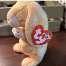 TY Beanie Baby 2000 Grace the Praying Bunny Rabbit NWT Easter Yellow Y2K Tagged