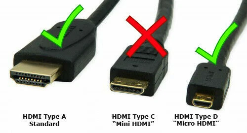 High Speed Gold Plated Micro HDMI (Type D) to HDMI (Type A) Cable-6' Brand New!! - Image 4 of 4