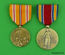 WWII Asiatic Pacific Campaign Medal & WW2 Victory Medal - WW2 APCM & WWIIV