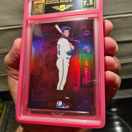 KEN GRIFFEY JR 2021 SKYBOX METAL UNIVERSE PRECIOUS METAL GEMS RED SUPER RARE📈 - Picture 4 of 7