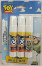 Vintage Original Toy Story Woody Buzz Lightyear Glue Sticks NEW Packaged O1