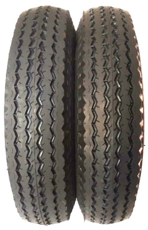 Pneumatico Carrello Appendice Ruota Completa 4.00-10 Per Carrello Rimorchio | Cerchio 58x98 Pneumatico Camera Aria Ruotino Carrello Appendice - Foto 10