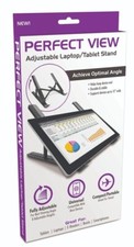 NEW Perfect View Adjustable Laptop and Tablet Stand Folds  Expands for travel