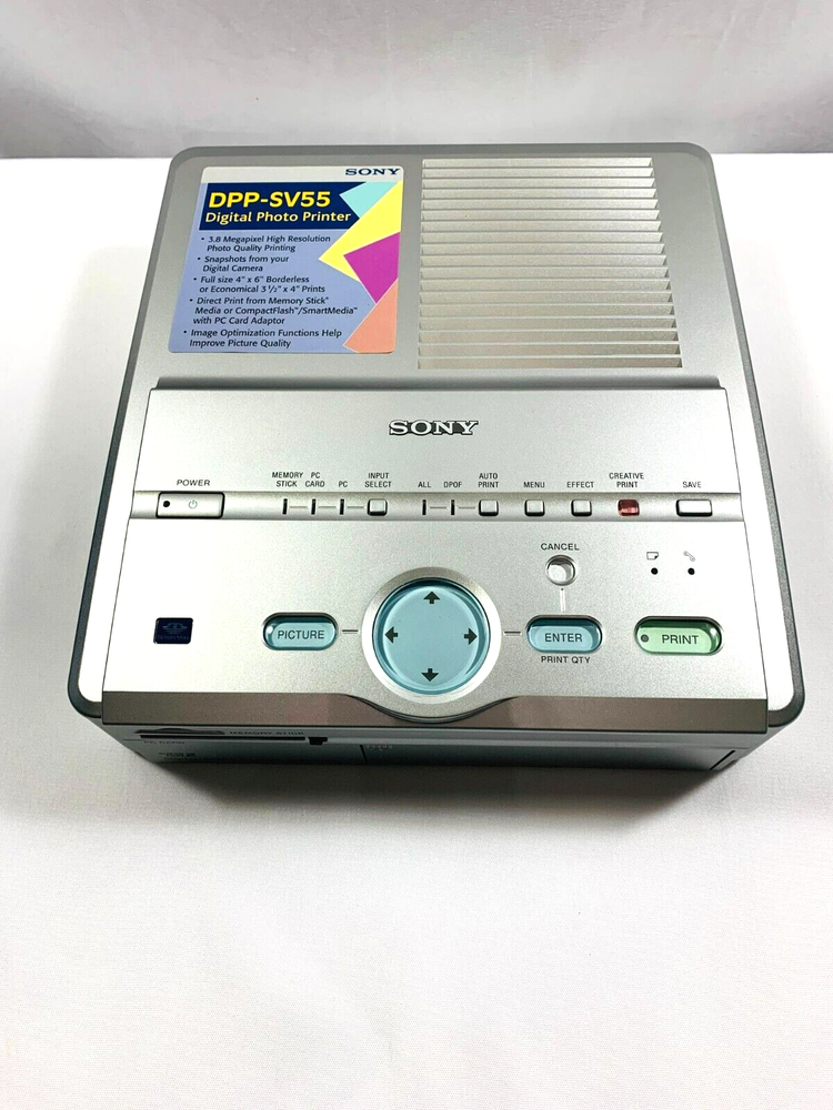 Sony DPP-SV55 Digital Photo Printer with Original Box, Extra Cartridges & Paper Sony DPP-SV55 Digital Photo Printer with Original Box, Extra Cartridges & Paper