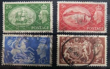 GB - GVI 1951 sg509-512 used set cv£25 - C081