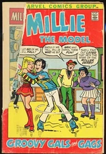 1965 MILLIE THE MODEL #197 AUGUST MARVEL COMICS GROUP ROLLER DERBY QUEEN FR