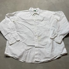 Vintage Johnny Cotton Shirt XL Made in USA Men’s White Flaws
