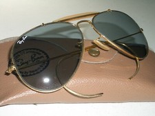 58-14 VINTAGE B L RAY-BAN GEP BLUE PHOTOCHROMIC OUTDOORSMAN AVIATOR SUNGLASSES