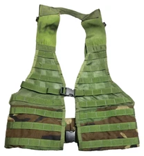 US Military FLC Fighting Load Carrier Tactical MOLLE Vest WOODLAND CAMO SDS EXC